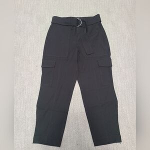 Banana Republic Slim Refined Stretch Black Cargo Pant